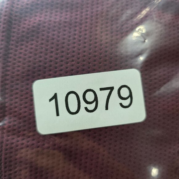 Mens Nike Dri Fit Burgundy Full Zip Track Jacket White Piping Polyester Size L - Picture 7 of 7